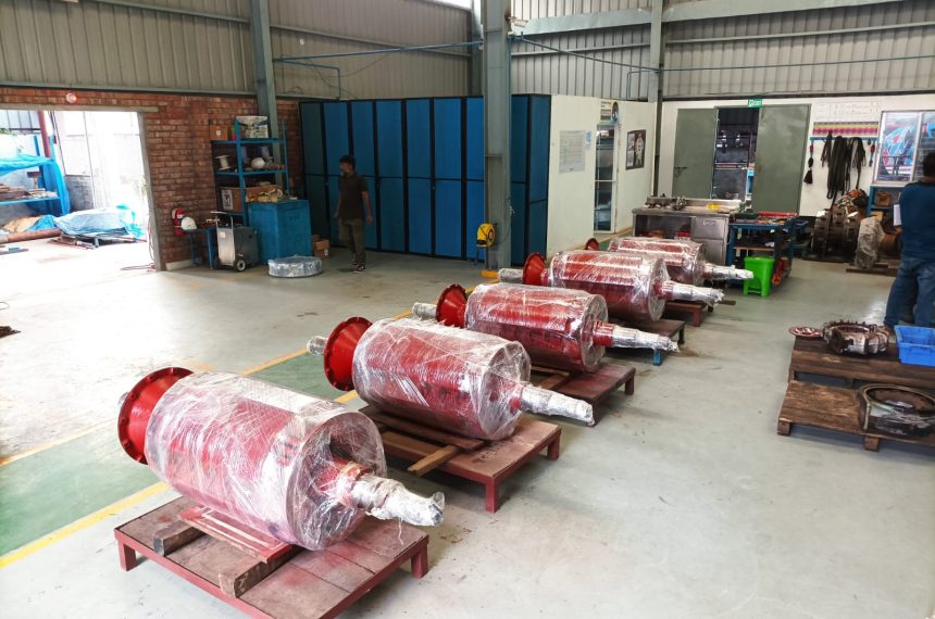 🌟 Milestone Achieved: 5 Nos. 2350KVA/480V Alternator Rotor Rewinding! 🌟